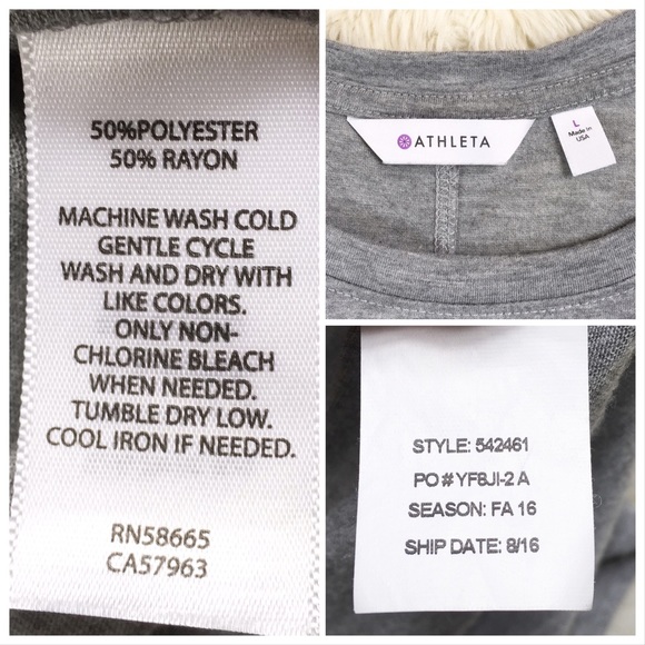 Athleta Lattice Tank Side Straps Grey Size Large - Picture 3 of 6